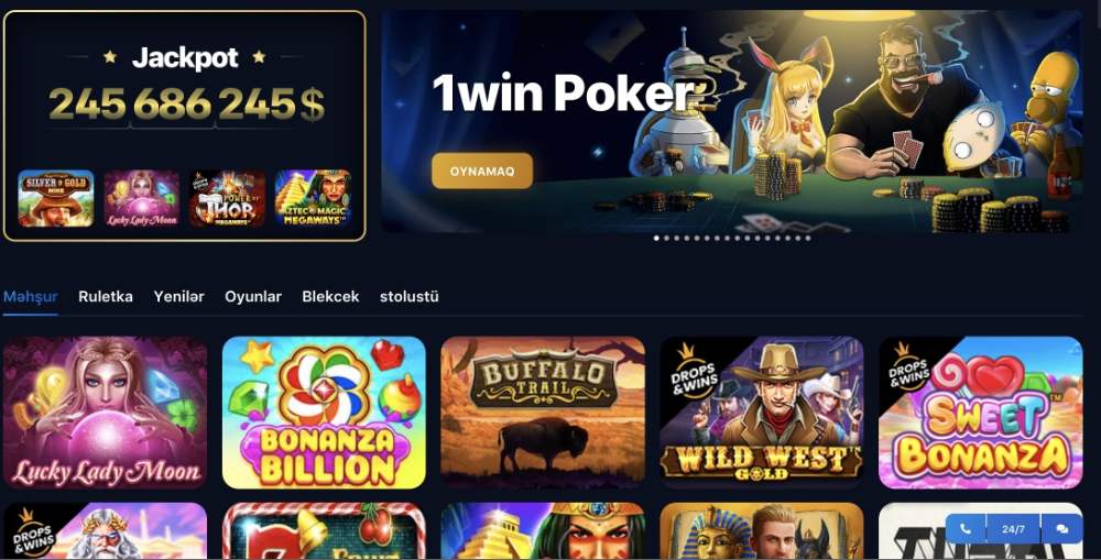 1win onlayn platforması